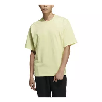 Футболка adidas originals C Tee Solid Color Small Label Loose Sports Short Sleeve Couple Style Yellow, желтый