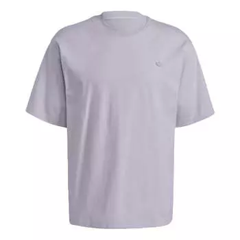 Футболка adidas originals C Tee Solid Color Small Label Loose Sports Short Sleeve Couple Style Purple, фиолетовый