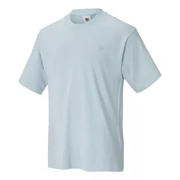 Футболка Adidas originals C Tee Solid Color Sports Loose Round Neck Short Sleeve Blue, Синий