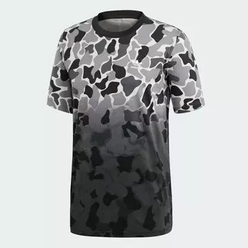 Футболка Adidas Originals Camouflage Dip-dyed, серый/мультиколор
