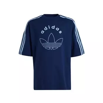 Футболка ADIDAS ORIGINALS, цвет Navy/Light blue
