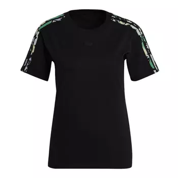 Футболка Adidas Originals Floral 3-stripes, черный