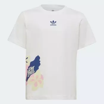 Футболка Adidas Originals Flower Print, белый