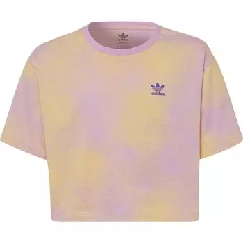 Футболка adidas Originals Graphic Print Crop, розовый