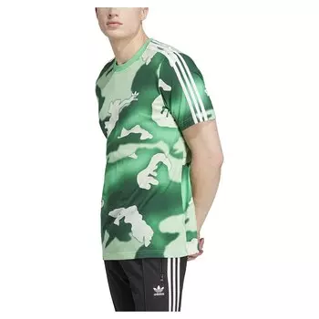 Футболка adidas Originals Graphics Camo Allover Print, зеленый