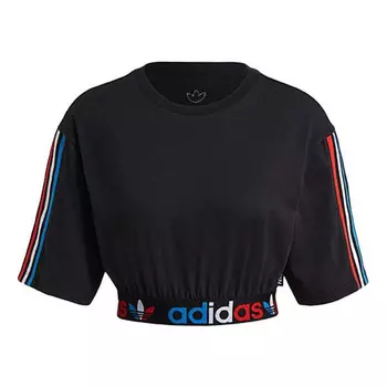 Футболка Adidas originals Loose Crew Neck Sports Short Sleeve Black, Черный