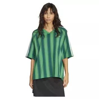 Футболка adidas Originals Loose Linear, зеленый