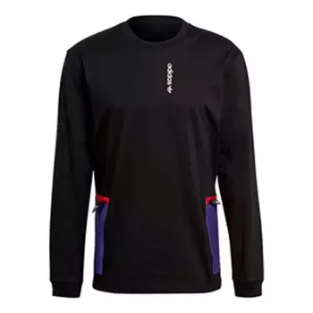 Футболка Adidas originals MENS G Outd Pocket Sports Long Sleeve Black, Черный