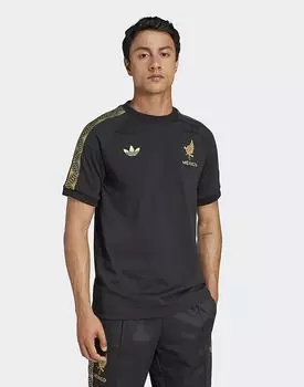 Футболка Adidas Originals Mexico gold черного цвета