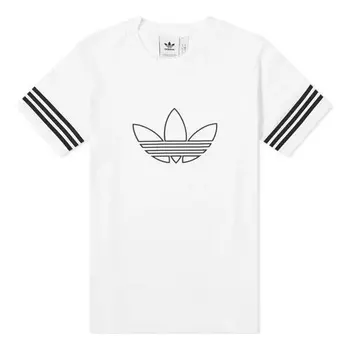 Футболка Adidas originals Outline Logo Short Sleeve White, Белый