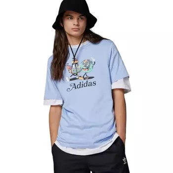 Футболка Adidas Originals Playera Enjoy Summer Graphic, голубой