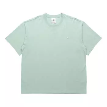 Футболка adidas originals Premium Tee Mini Logo Embroidered Sports Round Neck Short Sleeve Couple Style Green, зеленый