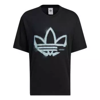 Футболка Adidas Originals Round Neck Dropped Shoulder Sleeves Large, черный