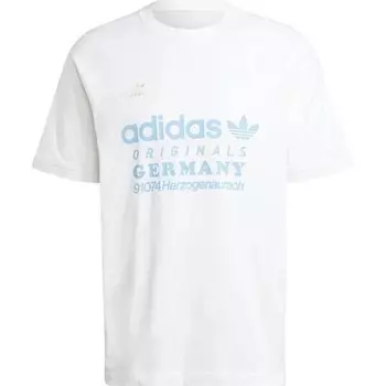 Футболка adidas Originals с рисунком, белый