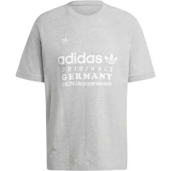 Футболка adidas Originals с рисунком, серый