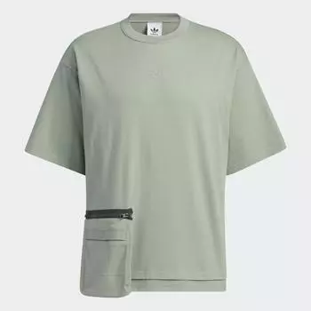 Футболка Adidas Originals Short-sleeved, серо-зеленый