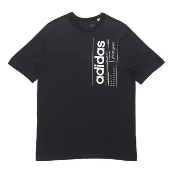 Футболка Adidas originals Sports Round Neck Short Sleeve Black, Черный