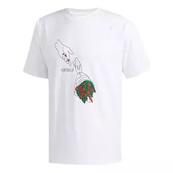 Футболка Adidas originals Sports Round Neck Short Sleeve White, Белый