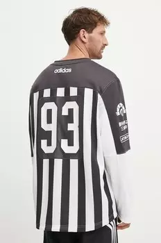 Футболка adidas Originals Team 93 из джерси, серый