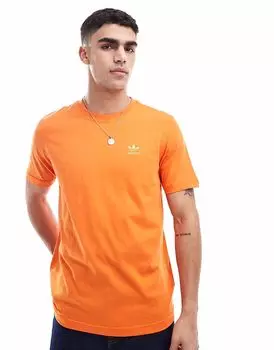 Футболка Adidas Originals Trefoil Essentials оранжевого цвета
