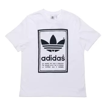Футболка Adidas originals Vintage Tee White Round Neck Breathable Short Sleeve, Белый