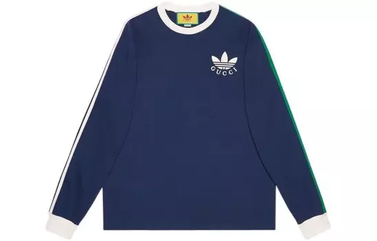 Футболка Adidas Originals X ADIDAS унисекс темно-синяя Gucci, темно-синий