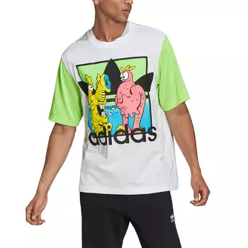 Футболка Adidas Originals x Jeremy Scott, белый/зеленый