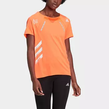 Футболка Adidas outlets, оранжевый/белый