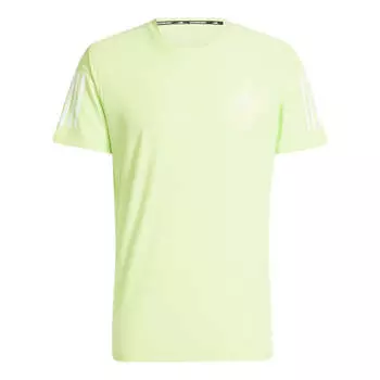 Футболка adidas Own the Run T-shirt 'Pulse Lime', зеленый