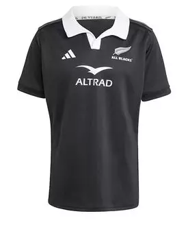 Футболка Adidas Performance All Blacks Rugby Aeroready с коротким рукавом, полностью черная