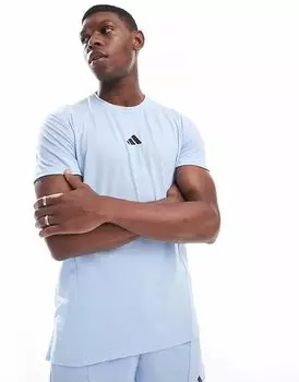 Футболка Adidas performance Designed for training в ярко-синем цвете