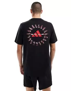 Футболка adidas Performance Predator History Graphic Tee черного цвета