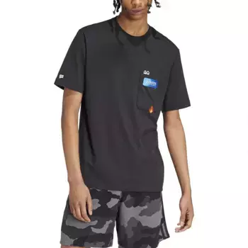 Футболка adidas Remoji Pocket Graphic, черный