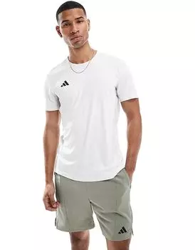 Футболка adidas Running Adizero белого цвета adidas performance