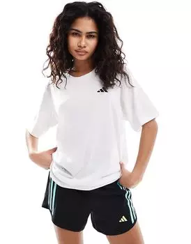 Футболка adidas Running Own The Run с застежкой-молнией 1/4 черного цвета adidas performance