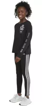 Футболка Adidas с длинными рукавами, черный