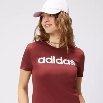 Футболка Adidas с логотипом, бордовый