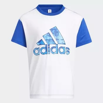 Футболка Adidas, синий/белый