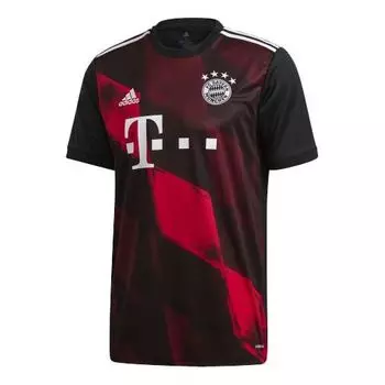 Футболка adidas Soccer/Football Sports Jersey Short Sleeve Bayern Munich Away Fan Edition Couple Style Black, черный