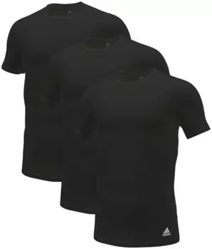 Футболка Adidas Sportswear Active Flex Cotton с круглым вырезом, черный