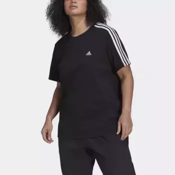 Футболка Adidas Sportswear "ESSENTIALS SLIM 3-STRIPES – БОЛЬШИЕ РАЗМЕРЫ", белый