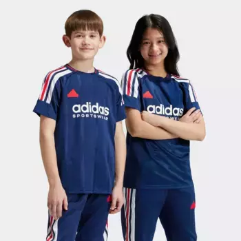Футболка adidas Sportswear «J NP TEE», цвет Team Navy Blue 2 / White / Better Scarlet