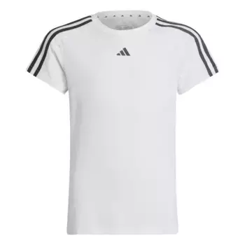Футболка Adidas Sportswear "TRAIN ESSENTIALS AEROREADY 3-STRIPES SLIM-FIT TRAINING", белый