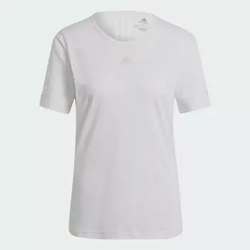 Футболка Adidas Sportswear U4U Aeroready, белый/розовый