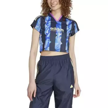 Футболка adidas Tiro Q3 AOP, черный/синий