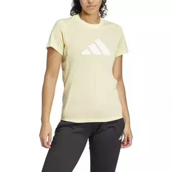 Футболка adidas Train Essentials Big Performance Logo, бежевый