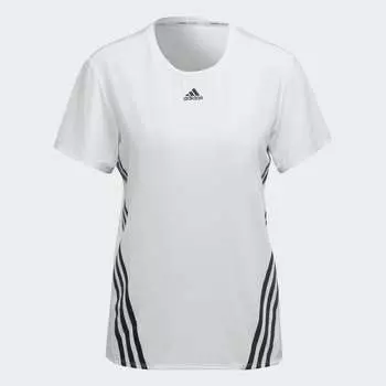 Футболка Adidas TRAINICONS 3-Stripes Tee, белый/черный