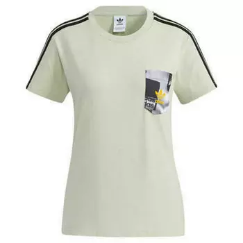 Футболка Adidas Trefoil Pocket, светло-зеленый