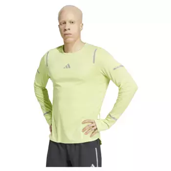 Футболка adidas Ultimate Running Reflective long sleeve, желтый