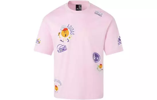 Футболка adidas унисекс, Прозрачный розовый
